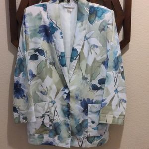 Vintage Bedford Fair Lifestyles Floral Blazer